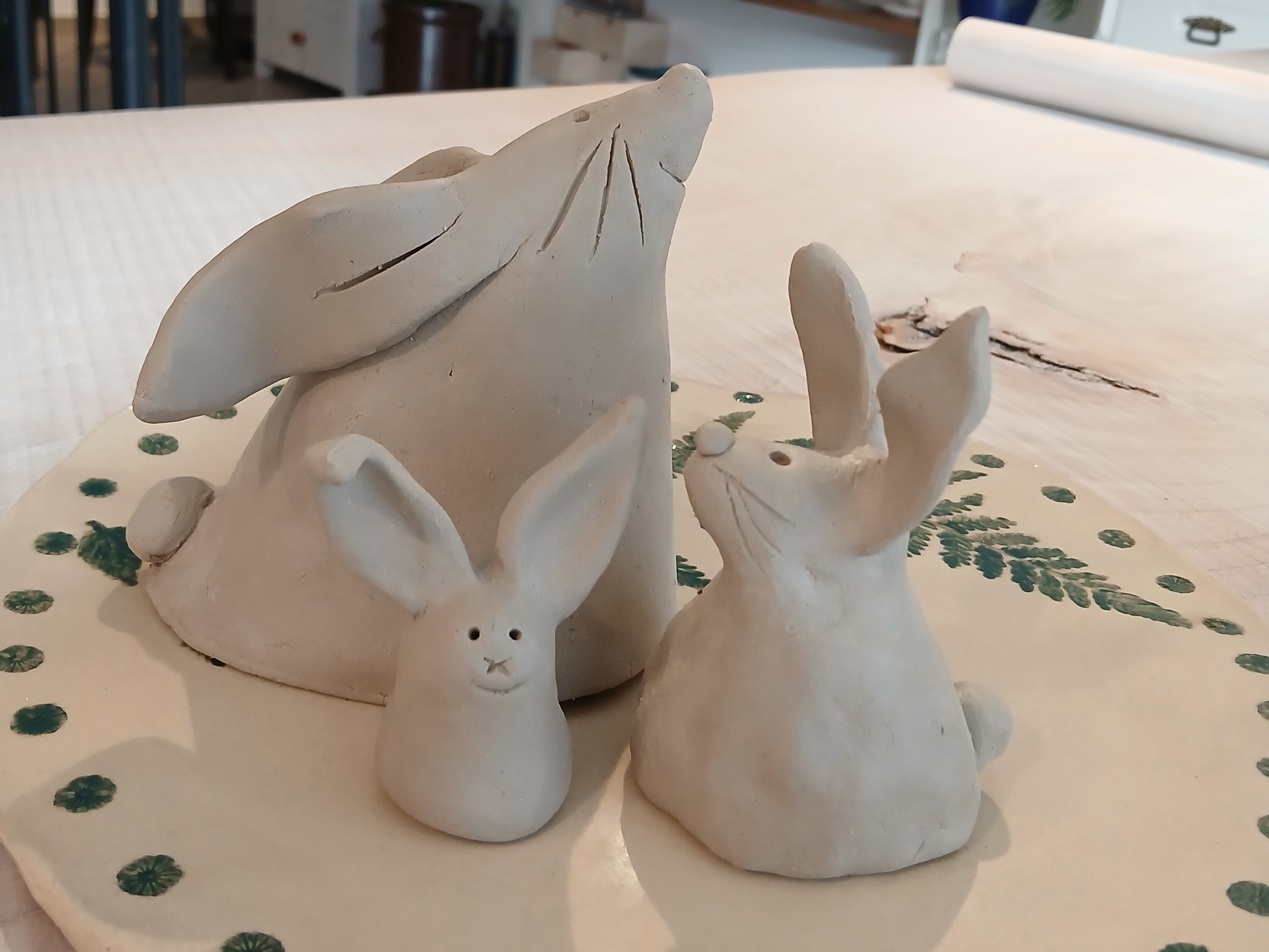 Eltern-Kind Töpferkurs Osterdeko