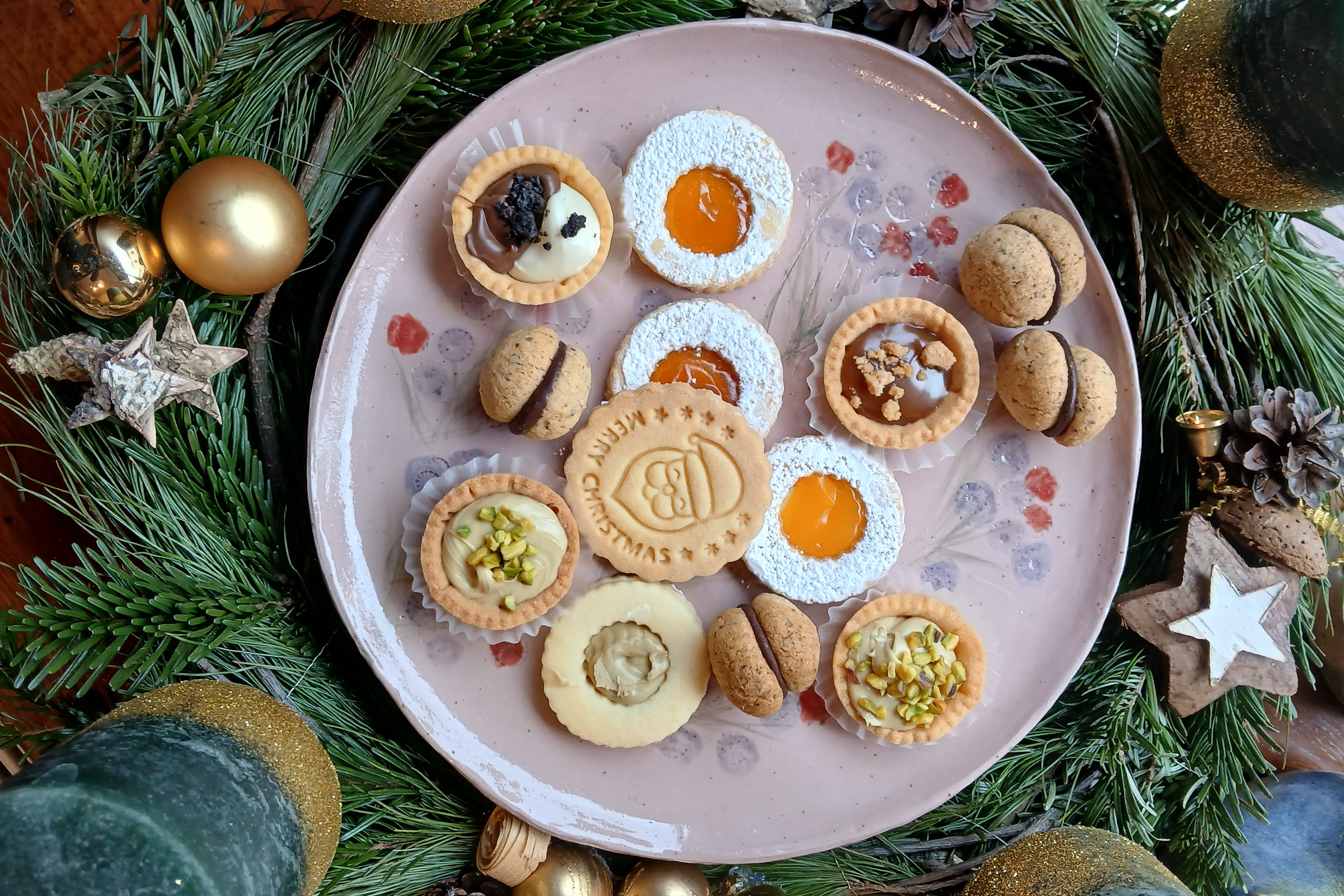Plätzchenteller oder Adventskranzschale